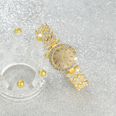 Set de reloj y pulsera Luxe Radiance | Oro