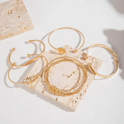 Set de pulseras Knotted Elegance | Oro