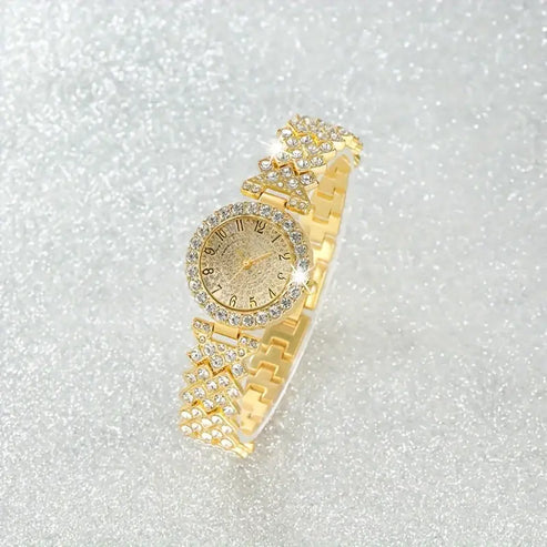 Set de reloj y pulsera Luxe Radiance | Oro