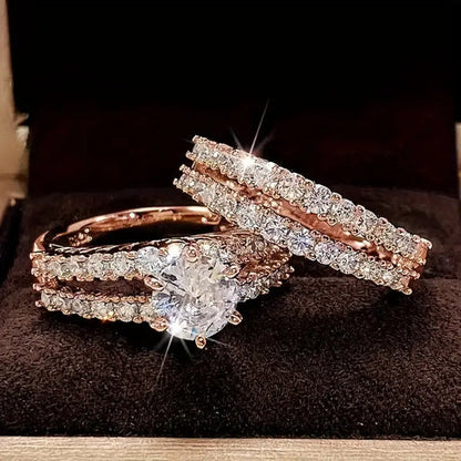 Set de anillos Eternal Radiance | Oro