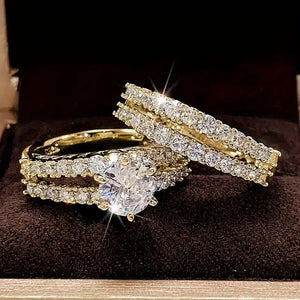 Set de anillos Eternal Radiance | Oro