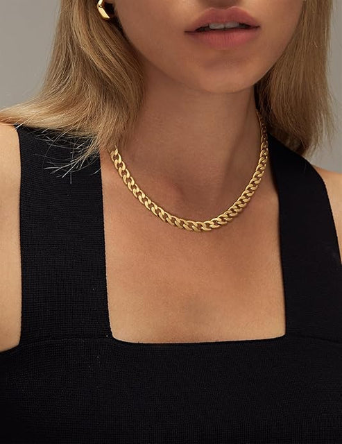 Collar cubano tipo Chunky | Oro