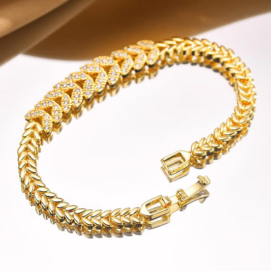 Pulsera de tenis Everleaf | Oro