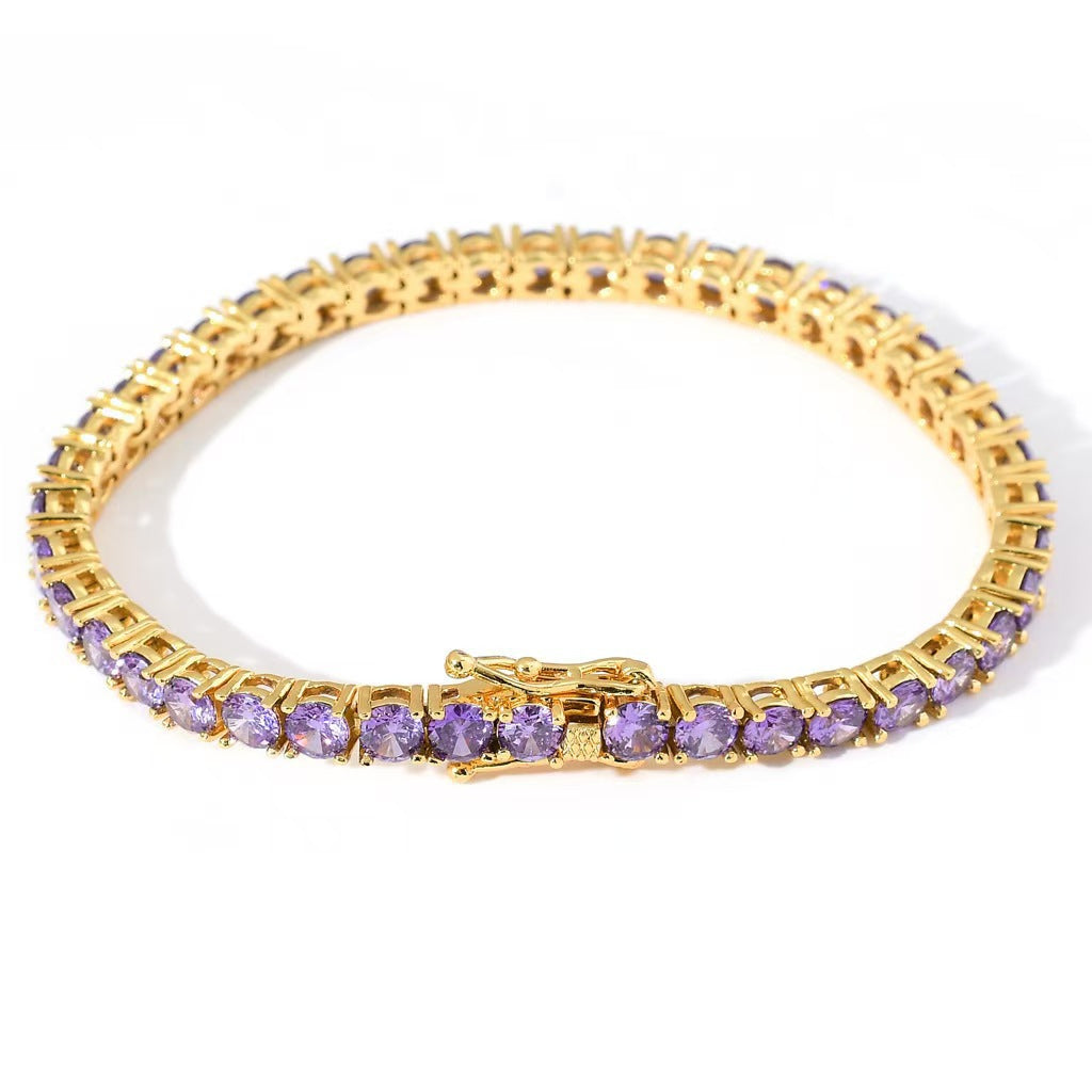 Amethyst Tennis Bracelet | White Gold