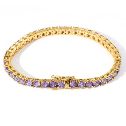 Amethyst Tennis Bracelet | White Gold