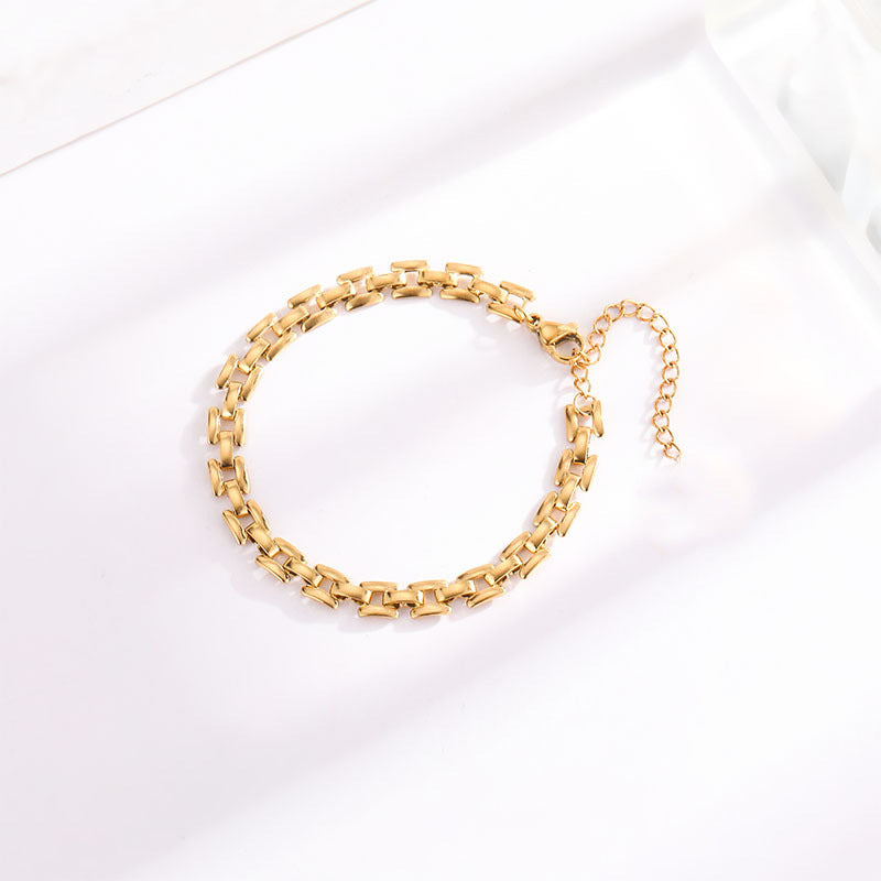 Pulsera de cadena Timepiece | Oro
