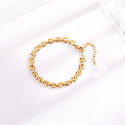 Pulsera de cadena Timepiece | Oro
