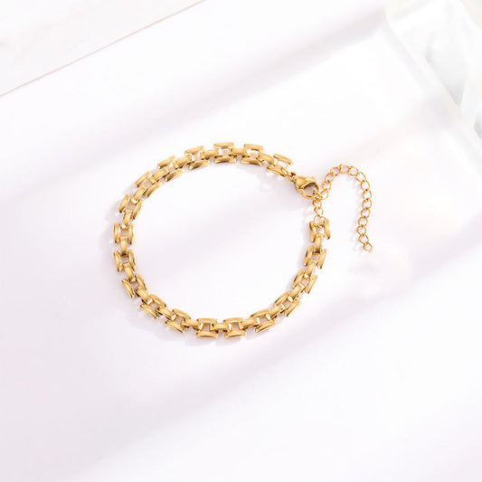 Pulsera de cadena Timepiece | Oro