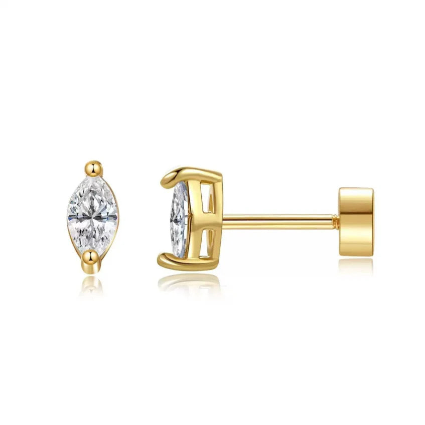Studs de corte pera | Oro