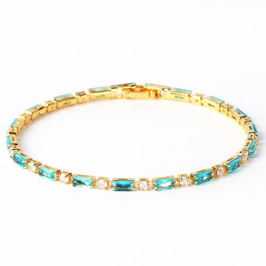 Pulsera de turquesa natural | Oro