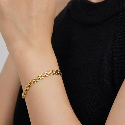 Pulsera de cadena Timepiece | Oro