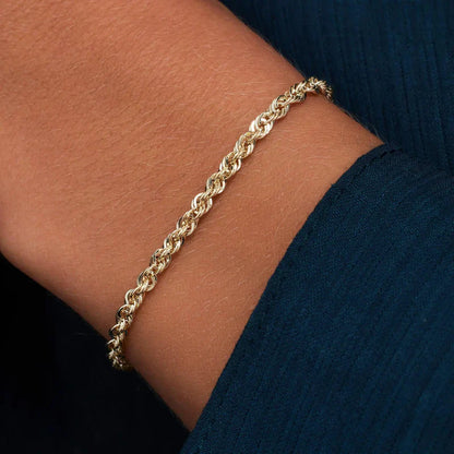 Pulsera de cadena trenzada | Oro