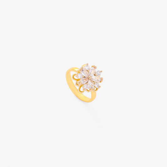 Anillo giratorio Flora Accent | Oro