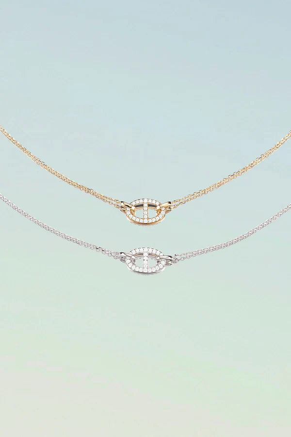 Isla Marina Necklace | White Gold