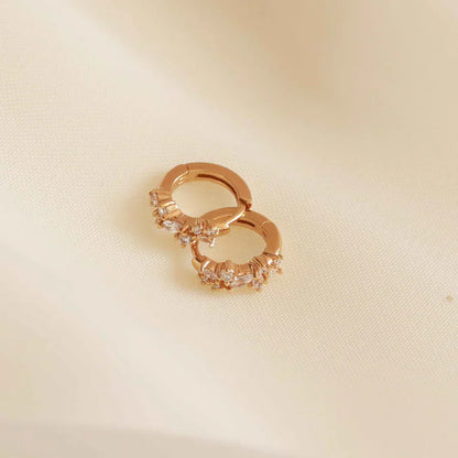 Aros de cristal Cluster | Oro