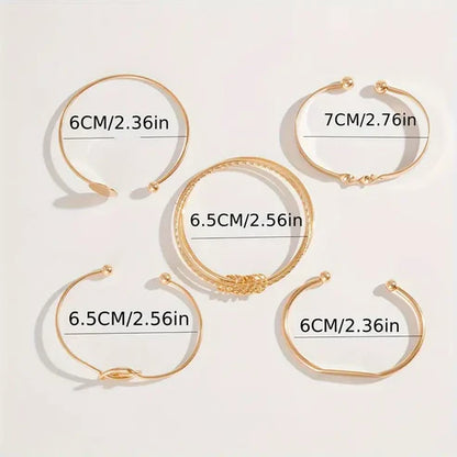 Set de pulseras Knotted Elegance | Oro