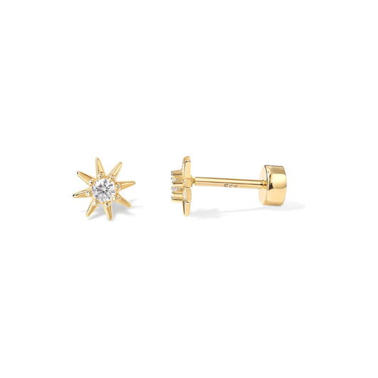 Pendientes Sunburst | Oro